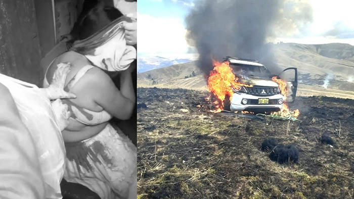 Ayacucho: disparan a dos mujeres y queman camioneta durante enfrentamiento limítrofe